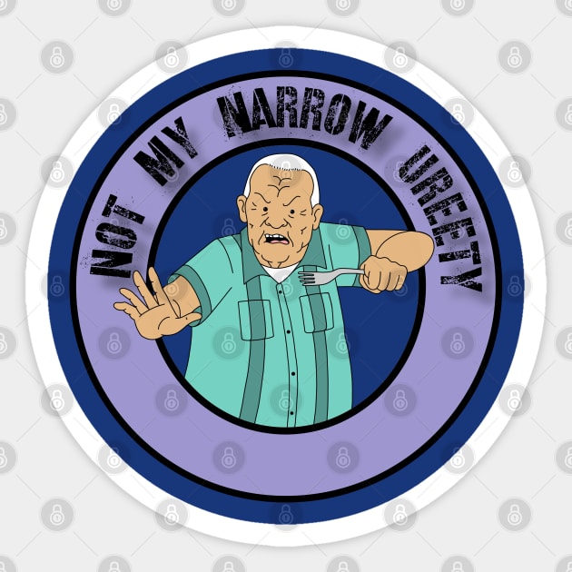 Narrow Ureety Sticker by Ladycharger08